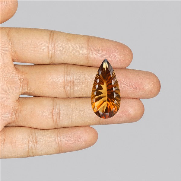 Champagne Quartz Briolette Cut Drop Fine Gemstone
