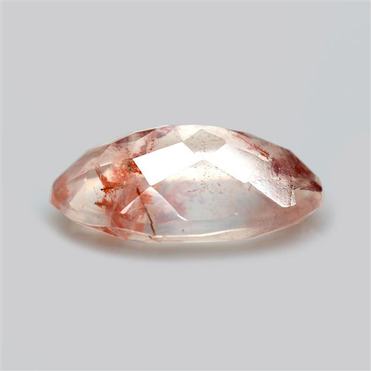 Rare Iron Stained Quartz Faceted Fine Gemstone