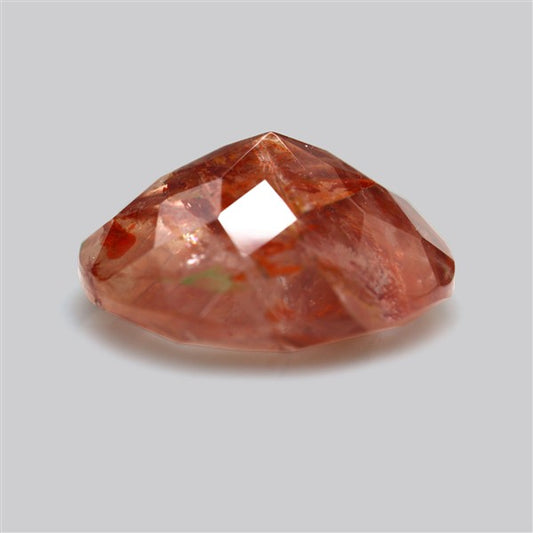 Rare Iron Stained Quartz Faceted Fine Gemstone