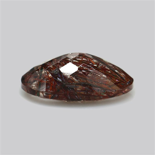 Rare Red Rutilated Quartz Faceted Fine Gemstone