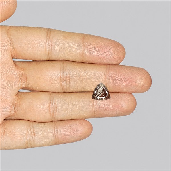 Rare Red Rutilated Quartz Faceted Fine Gemstone
