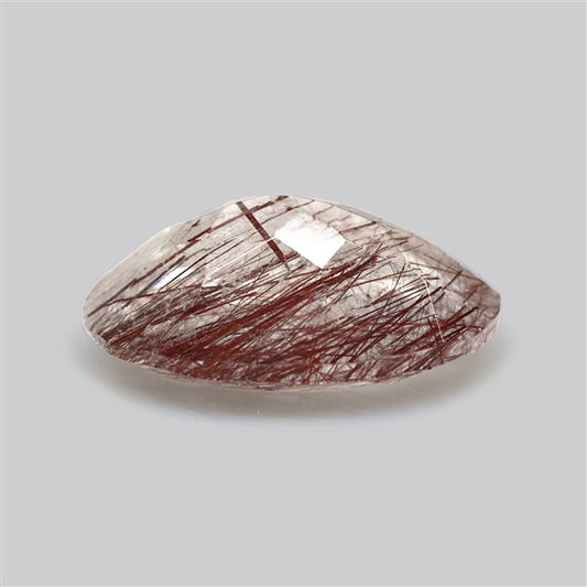 Rare Red Rutilated Quartz Faceted Fine Gemstone