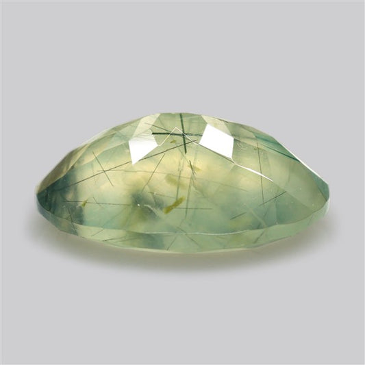 Prehnite with Epidote Green Faceted Fine Gemstone