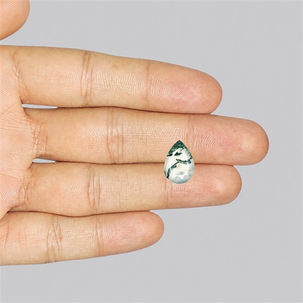 Faceted Moss Agate