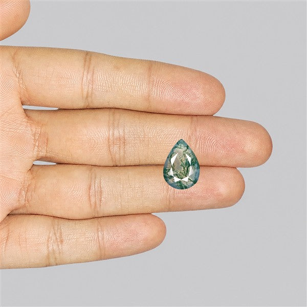 Faceted Moss Agate