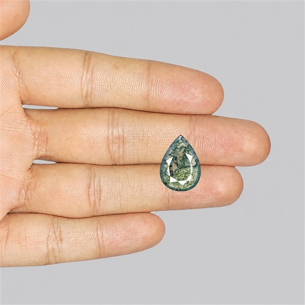 Faceted Moss Agate