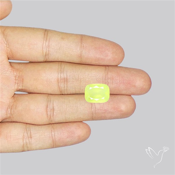 Faceted Gem Australian Prehnite