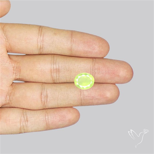 Faceted Gem Australian Prehnite