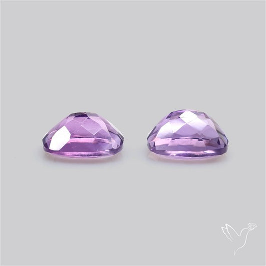 Faceted Amethyst Pair