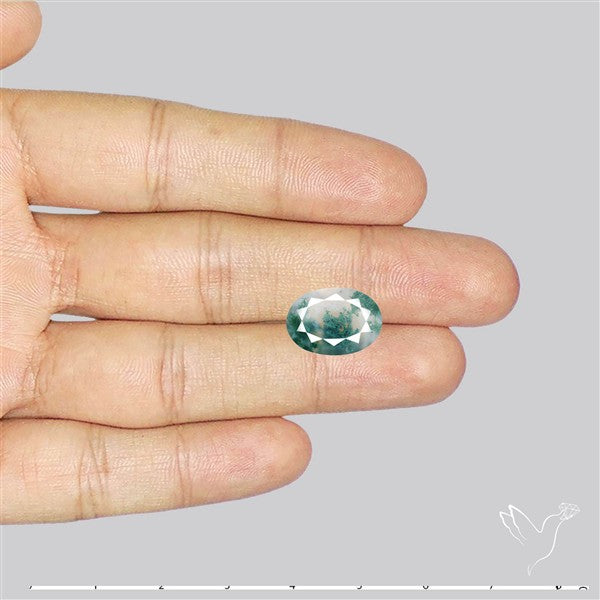 Faceted Moss Agate