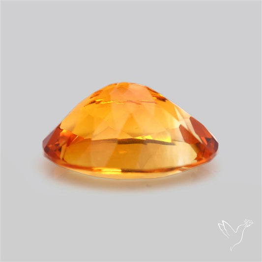 Brandy Citrine Faceted Fine Gemstone Rare Large Sized