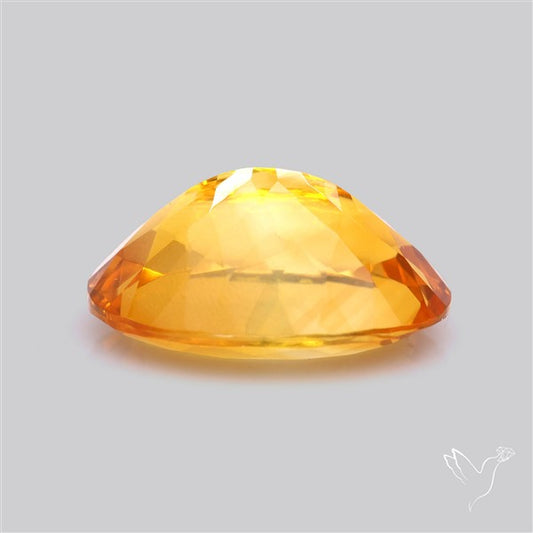 Brandy Citrine Faceted Fine Gemstone Rare Large Sized