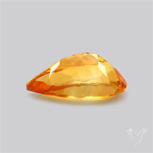 Brandy Citrine Faceted Fine Gemstone Rare Large Sized