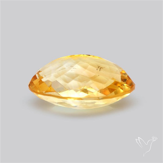 Citrine Faceted Yellow Fine Gemstone Rare Large Sized