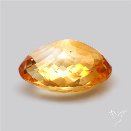 Citrine Faceted Yellow Fine Gemstone Rare Large Sized