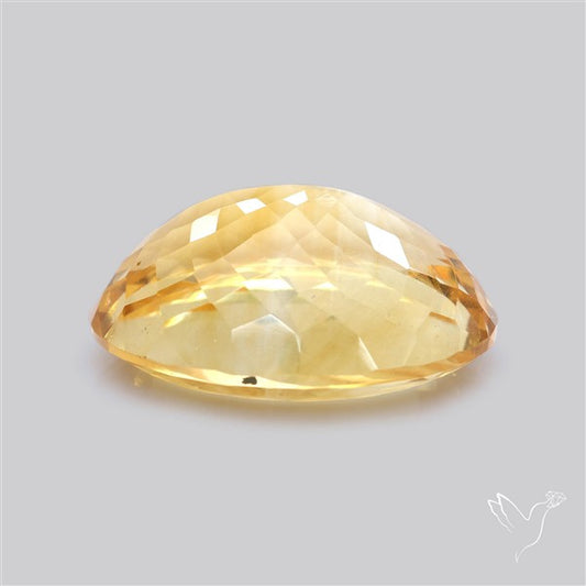 Citrine Faceted Yellow Fine Gemstone Rare Large Sized