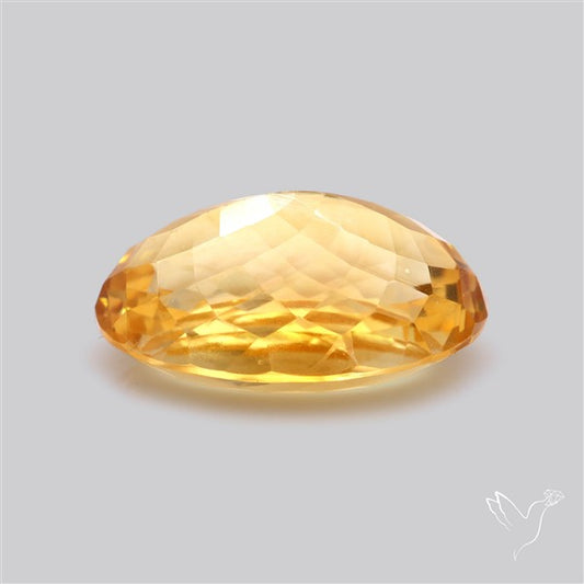 Citrine Faceted Yellow Fine Gemstone Rare Large Sized
