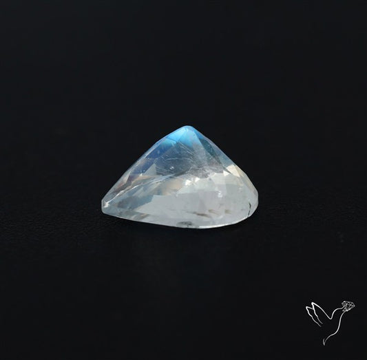 AAA Indian Rainbow Moonstone Faceted Fine Gemstone High Grade