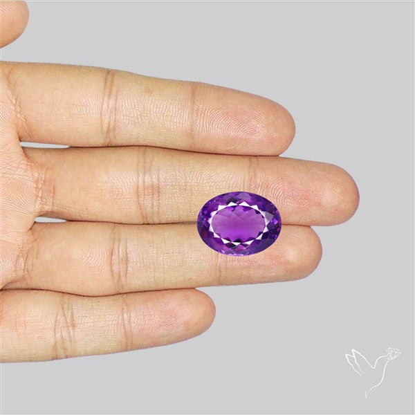 Russian Amethyst Vivid Purple Faceted Fine Gemstone Rare Large Sized