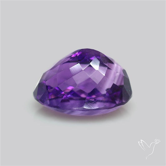 Russian Amethyst Vivid Purple Faceted Fine Gemstone Rare Large Sized