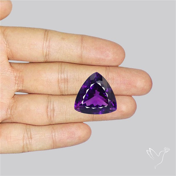 Russian Amethyst Vivid Purple Faceted Fine Gemstone Rare Large Sized