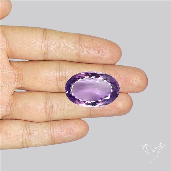 Brazilian Amethyst Clear Large Faceted Fine Gemstone