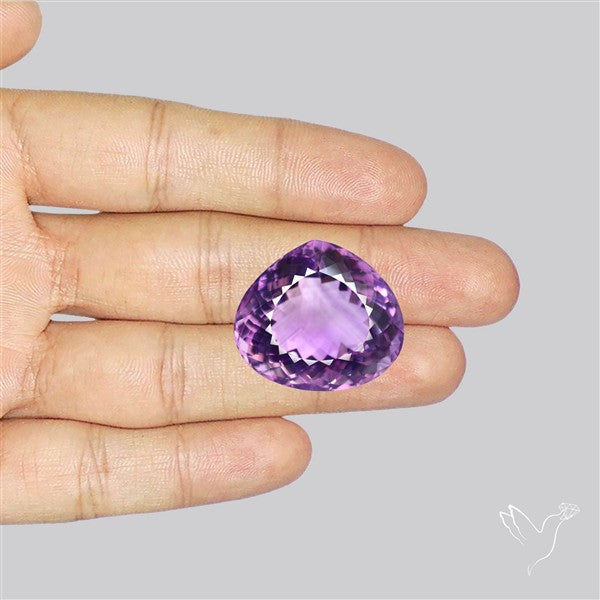 Brazilian Amethyst Clear Large Faceted Fine Gemstone