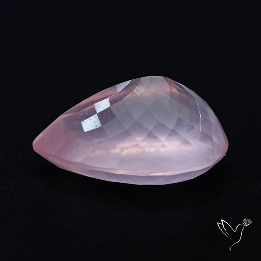 High Grade Rose Quartz Faceted Fine Gemstone