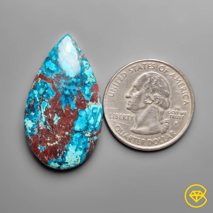 Shattuckite Cuprite Cabochon