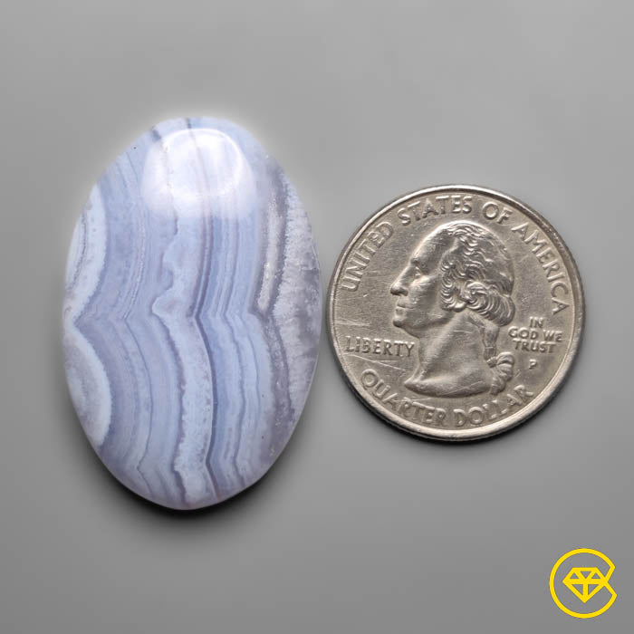 Blue Lace Agate Cabochon
