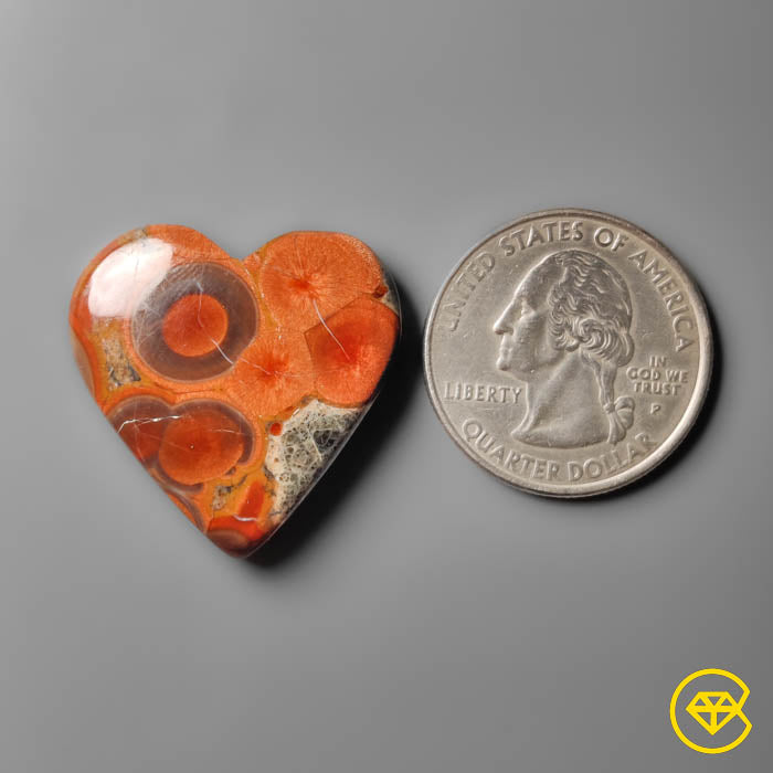 Peanut Obsidian Heart Carving