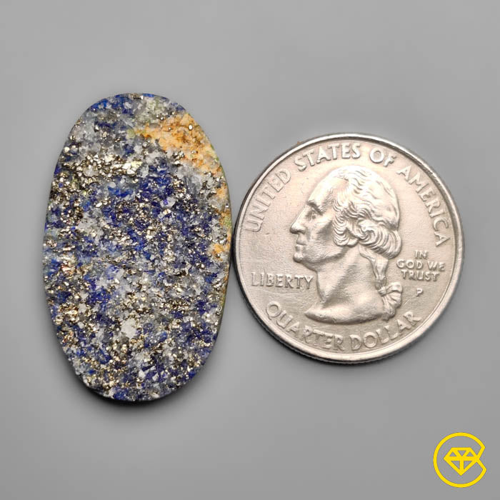 Raw Face Lapis Lazuli with Pyrite