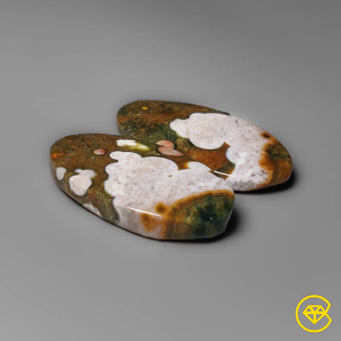 Orbicular Ocean Jasper Pair