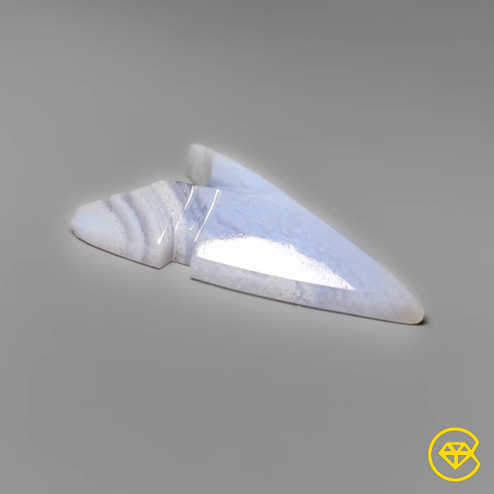 Blue Lace Agate Arrow Head Carving