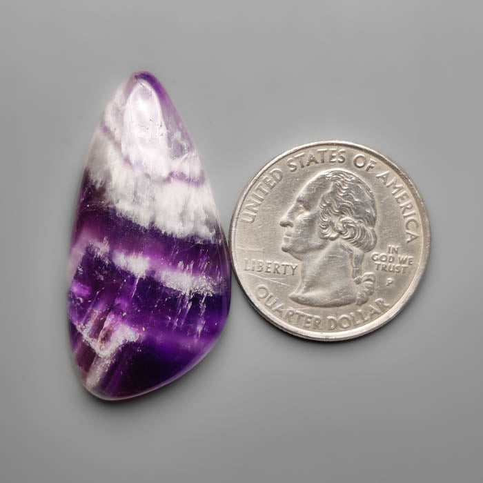 Chevron Amethyst Cabochon