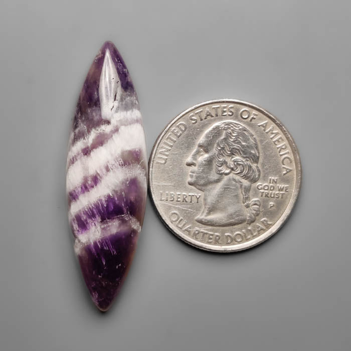 Chevron Amethyst Cabochon