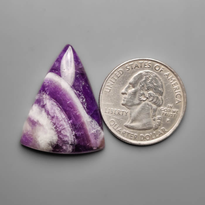 Chevron Amethyst Cabochon