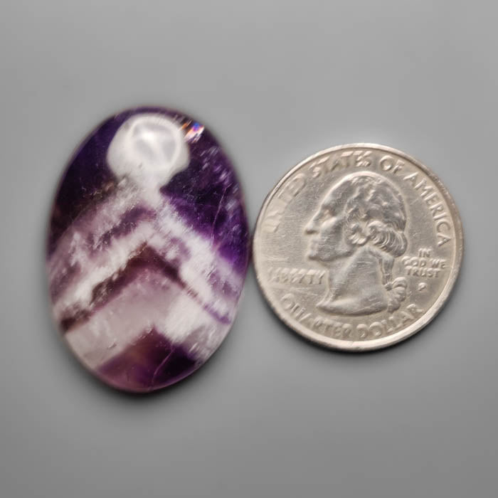 Chevron Amethyst Cabochon