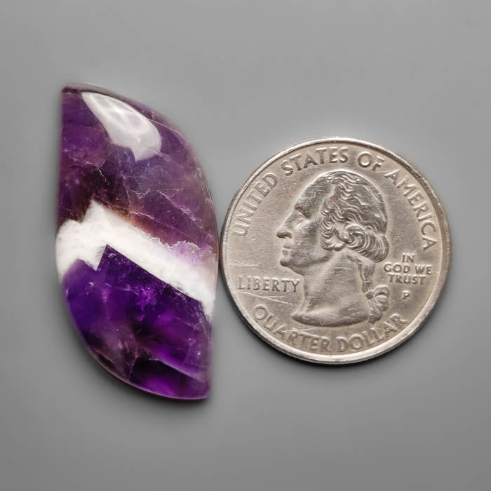 Chevron Amethyst Cabochon
