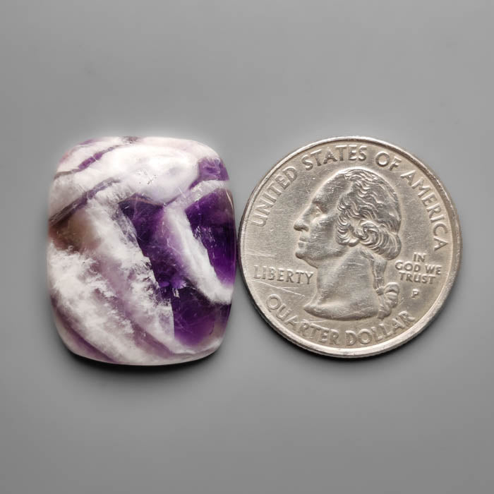 Chevron Amethyst Cabochon