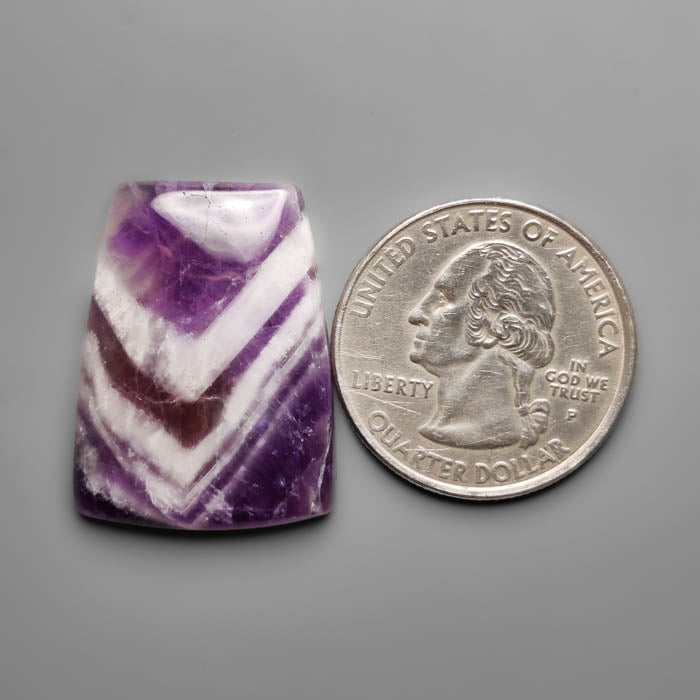 Chevron Amethyst Cabochon
