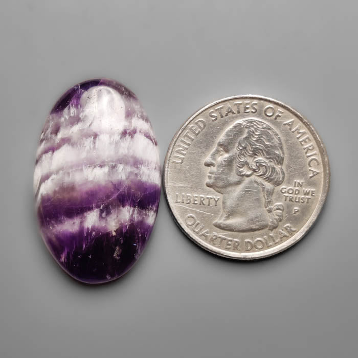 Chevron Amethyst Cabochon