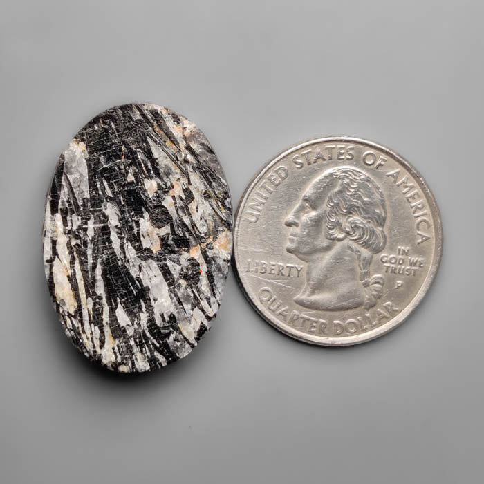 Raw Face Black Tourmaline in Quartz