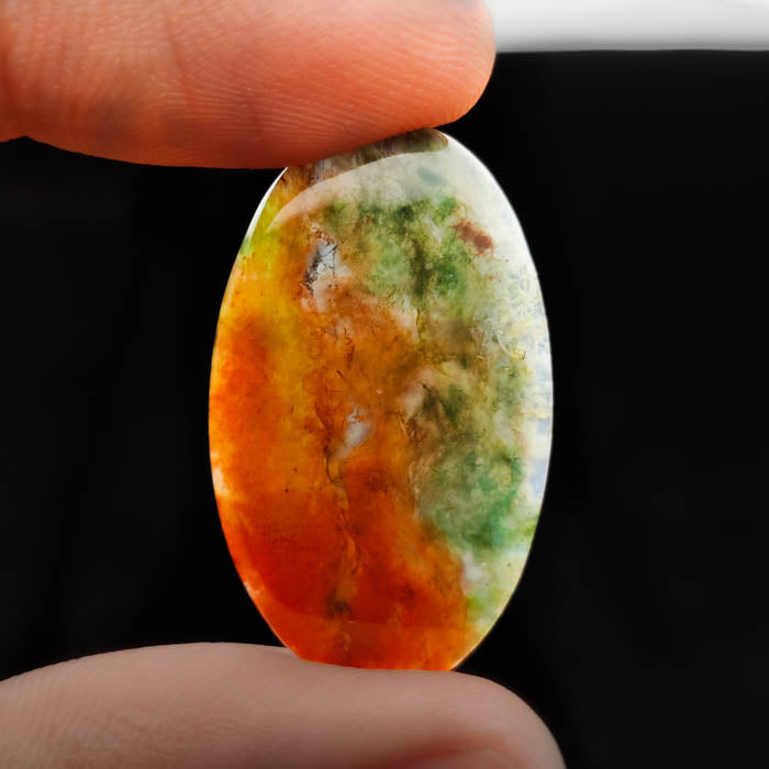 Red Moss Agate Cabochon