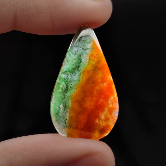 Red Moss Agate Cabochon