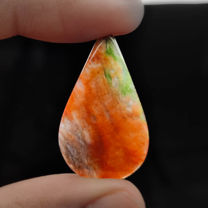Red Moss Agate Cabochon
