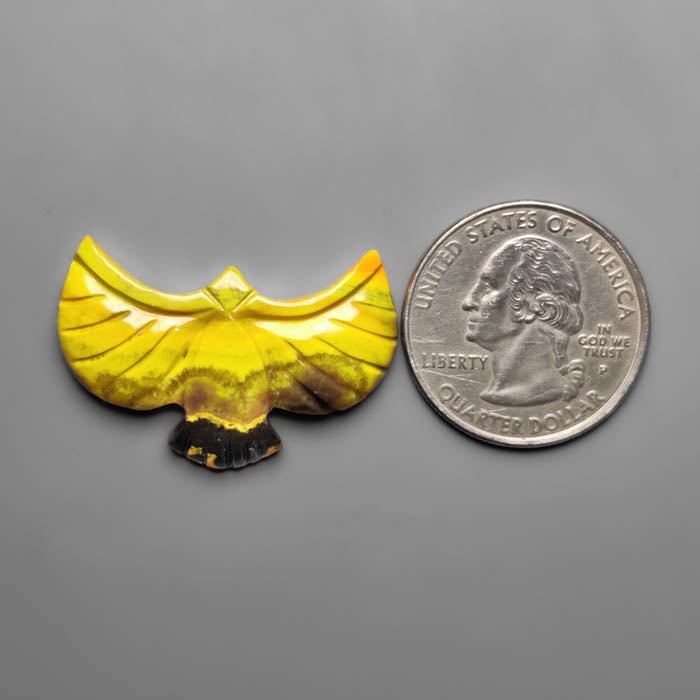 Bumble Bee Jasper Eagle Carving