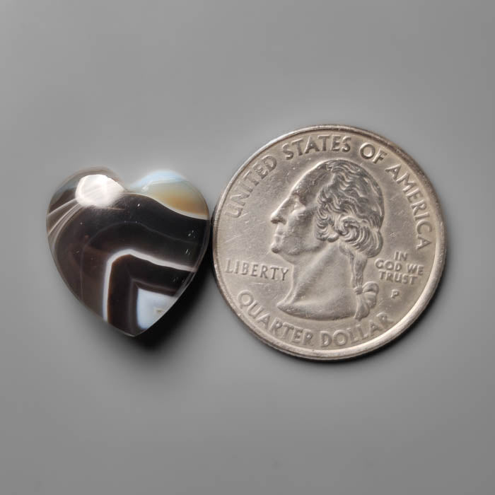 Tuxedo Agate Heart Carving