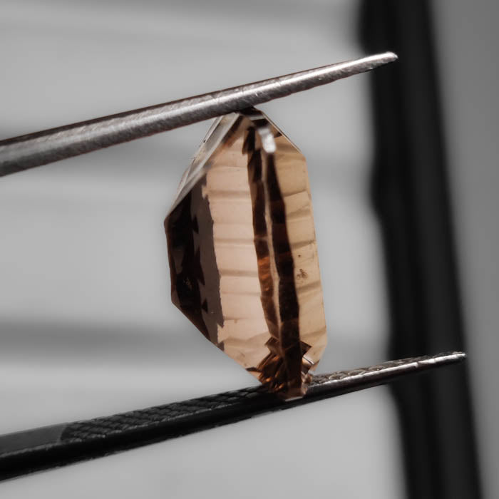 Millenium Cut Faceted Smoky Quartz