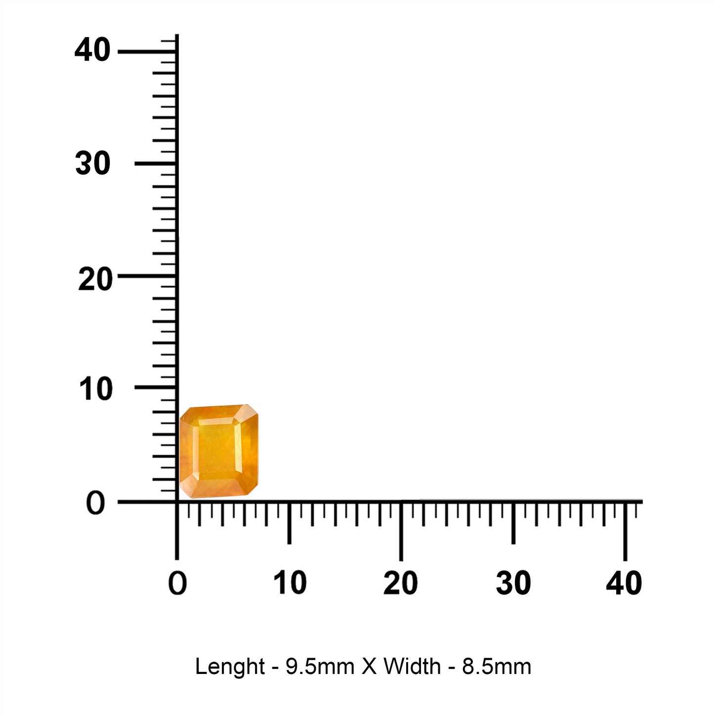 Faceted Yellow Sapphire